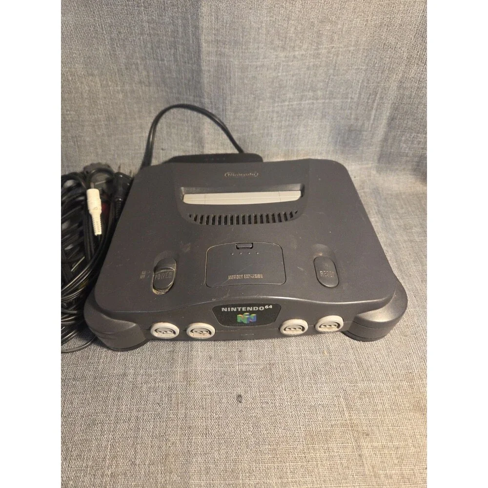 Vintage Nintendo 64 N64 Console Only Tested working + power cord AV Cord